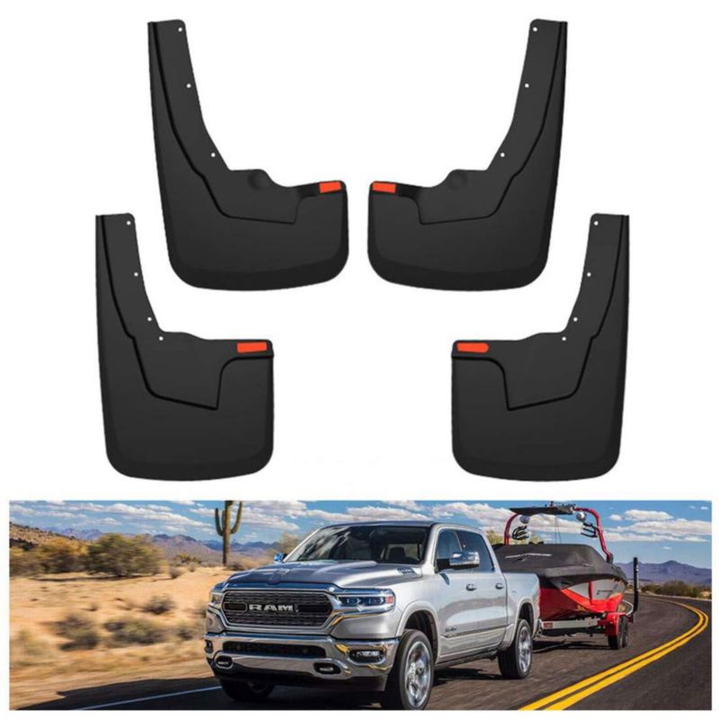 Defensas de barro Kiwi Master para Ram 1500 2019‑2024 negro