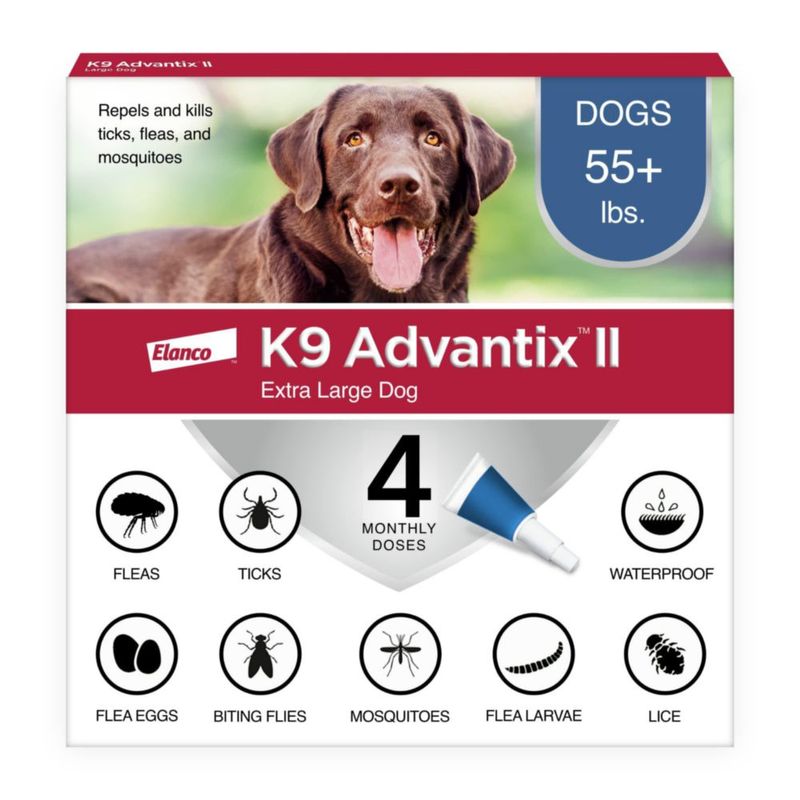 Tratamiento antipulgas garrapatas y mosquitos K9 Advantix II XL para perros 25 kg
