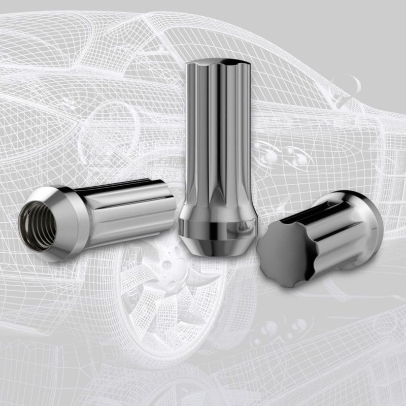 Tuercas de rueda Richeer 9/16‑18 32 piezas cromo 51 mm de largo
