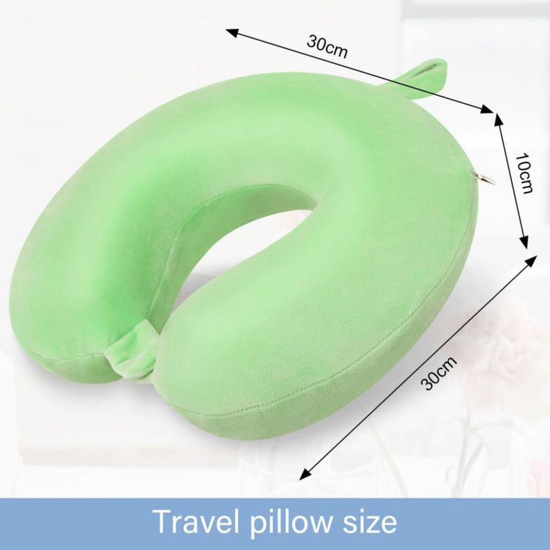 Almohada Cervical Gosider en Forma de U de Espuma de Memoria Verde