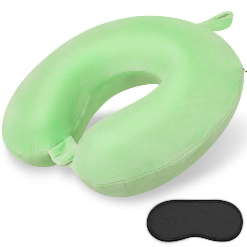 Almohada Cervical Gosider en Forma de U de Espuma de Memoria Verde