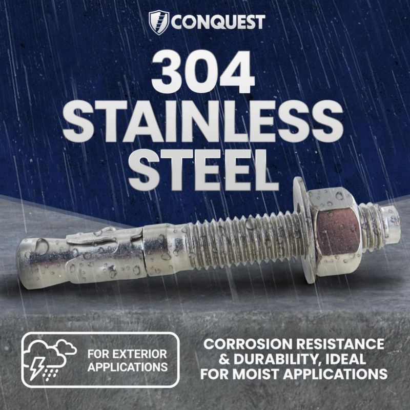 Anclajes de cuña Conquest 1/2" x 95 cm Paquete de 25