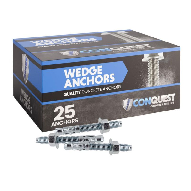 Anclajes de cuña Conquest 1/2" x 95 cm Paquete de 25