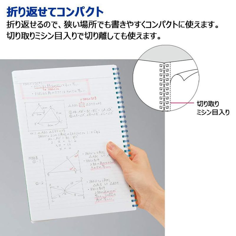 Cuaderno KOKUYO Semi-B5 de puntos 6 mm color rosa – Pack de 2