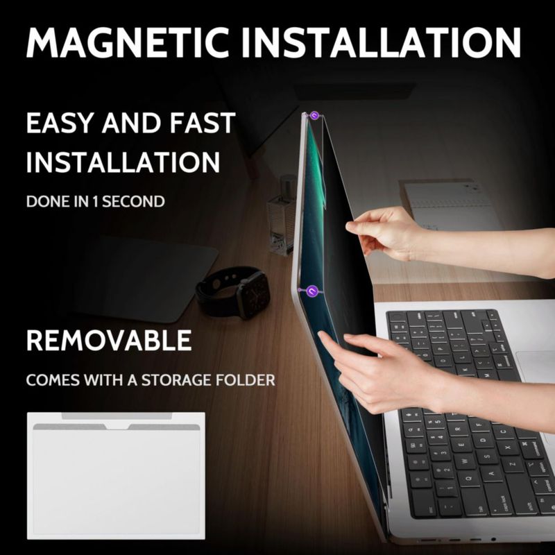 Protector de pantalla de privacidad Peslv 13" para MacBook Air 2018‑2021
