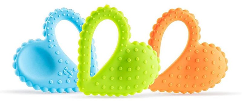 Herramientas de terapia motora oral Teether Heart Spoon suministros especiales