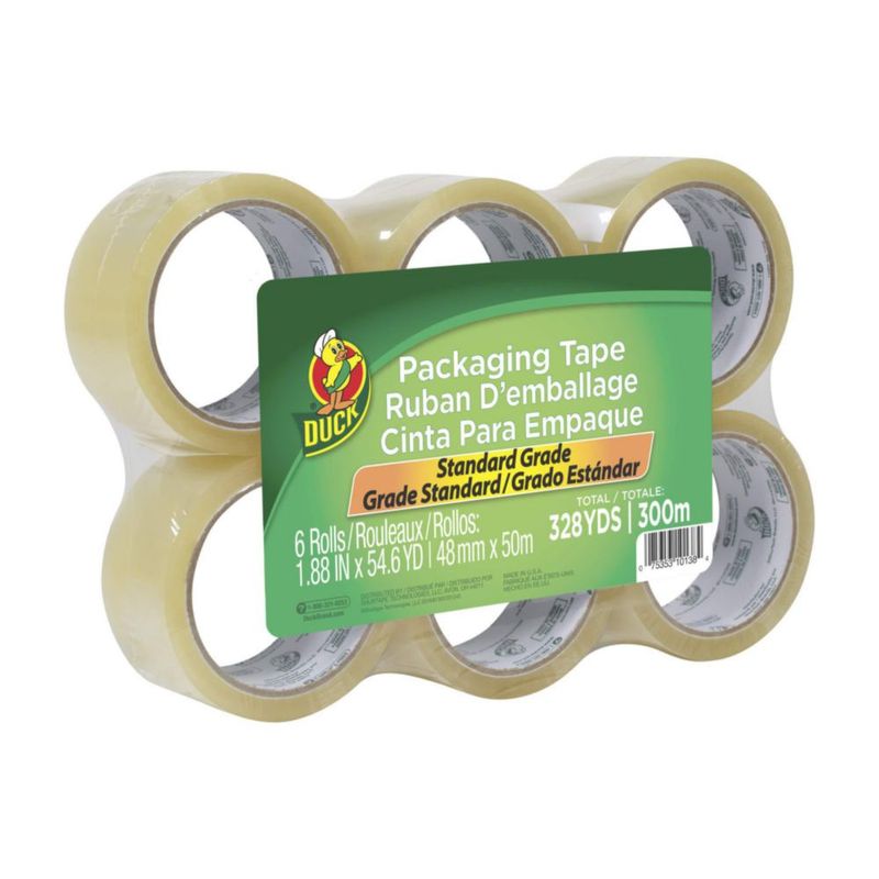 Cinta de embalaje Duck 48 mm x 50 m – 6 rollos