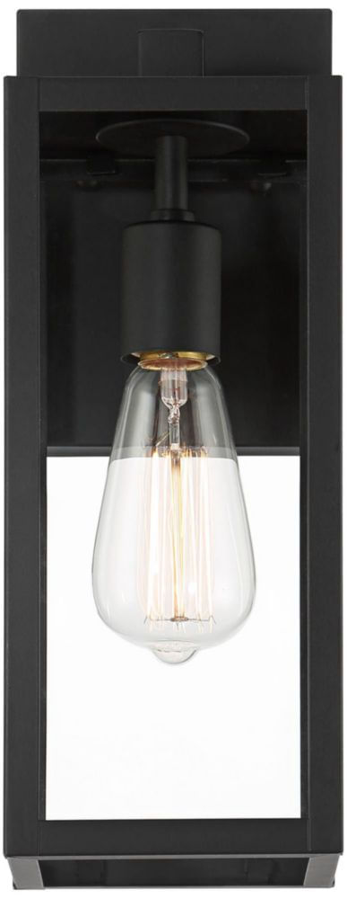 Luminaria exterior John Timberland negra de 36 cm (paquete de 2)