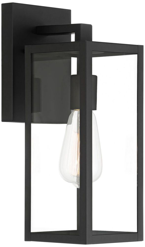Luminaria exterior John Timberland negra de 36 cm (paquete de 2)