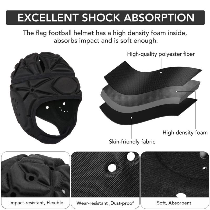 Casco de Fútbol Bandera Victridge 43‑60 cm de Cubierta Blanda