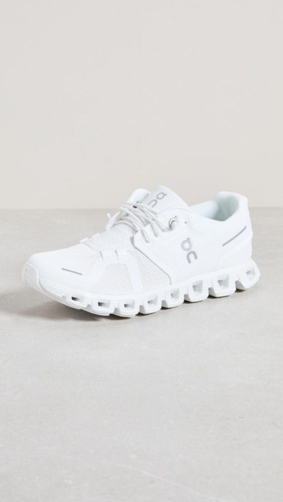 Zapatillas On Cloud 5 Mujer Todo Blanco Talla 5.5 US