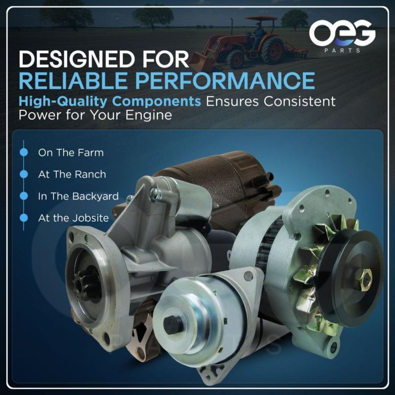 Motor de arranque Parts Player Intl Farmall H/HV 6V 10 dientes