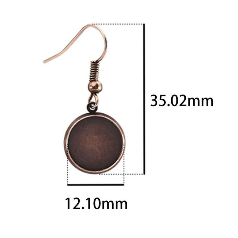 Juego de ganchos de alambre para pendientes LANBEIDE 12 mm 42 unidades 7 colores