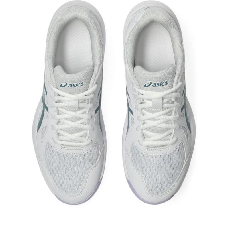 Zapatillas de Voleibol para Mujer ASICS Upcourt 6 Blanco/Verde Azulado