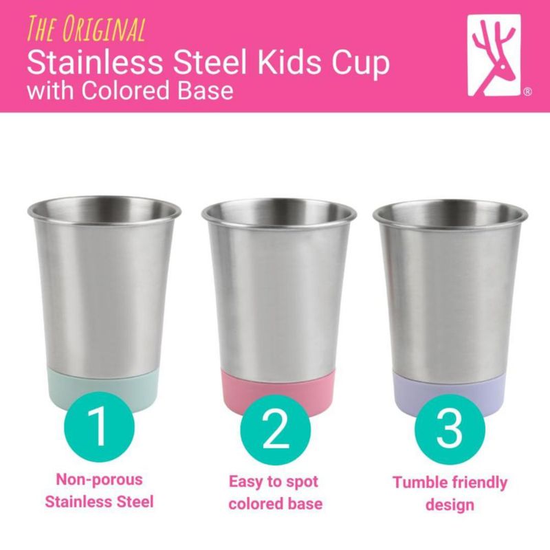Vaso para niños Elk and Friends 355 ml Pack de 4
