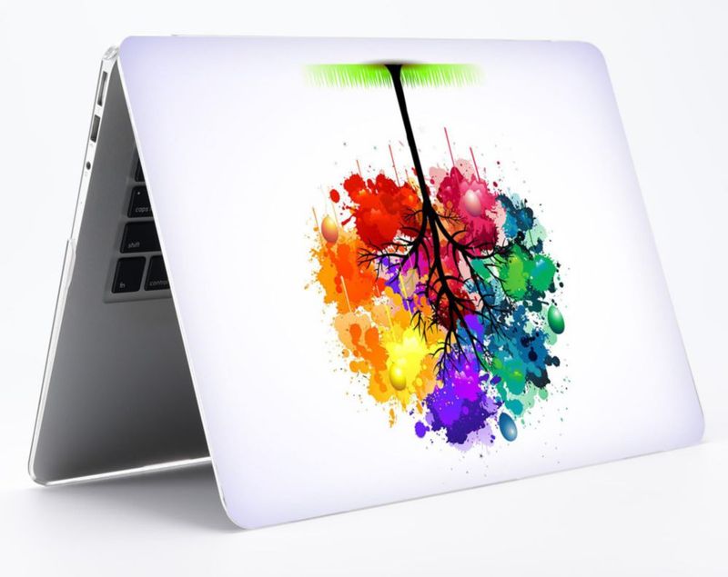 Funda UESWILL para MacBook Air 13" Árbol Colorido