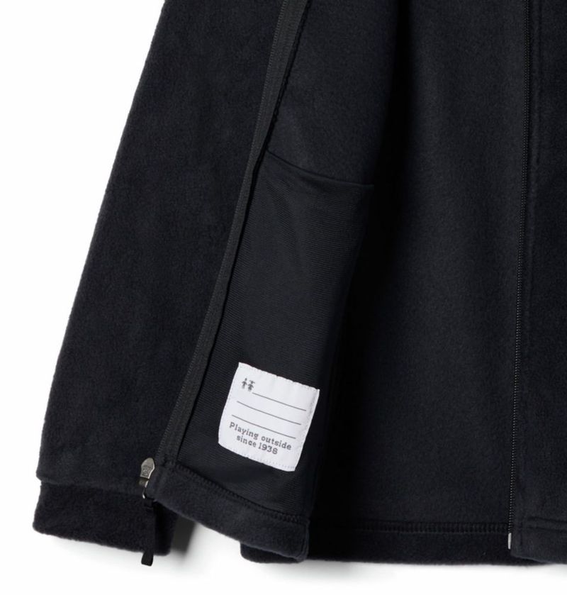 Chaqueta Columbia Steens II Sudadera Polar con Capucha Negra Talla XXS para Niño
