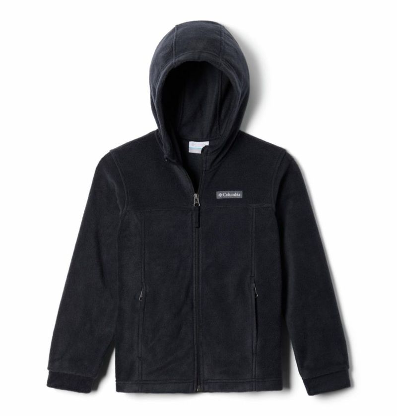 Chaqueta Columbia Steens II Sudadera Polar con Capucha Negra Talla XXS para Niño