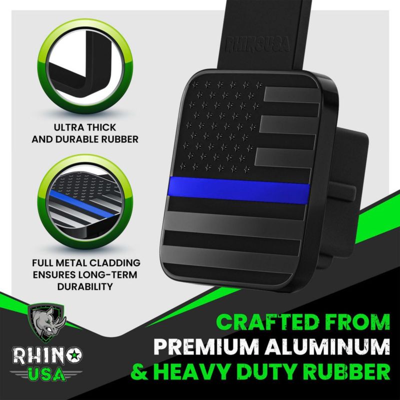 Cubierta para Enganche de Remolque Rhino USA 2" Bandera Americana