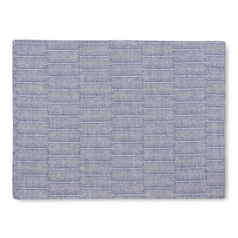Mantel individual Martha Stewart azul 33 × 44 cm – juego de 4