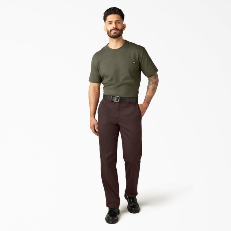 PANTALONES Dickies 874® Flex Twill Marrón Oscuro 40‑102 cm × 32‑81 cm