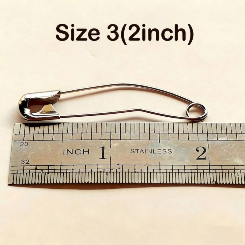 Imperdibles curvos ibotti Tamaño 3 (5 cm) 50 unidades