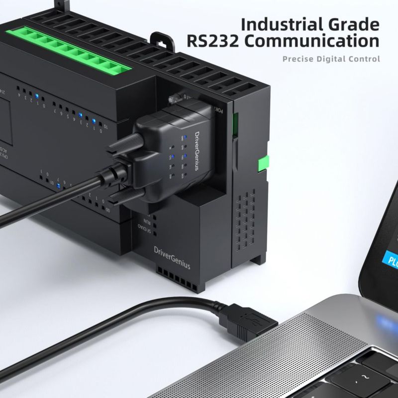 Adaptador USB a Serial DriverGenius 2 unidades con 9 LED