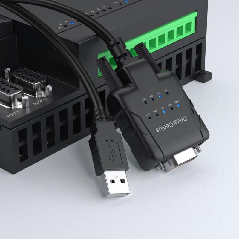 Adaptador USB a Serial DriverGenius 2 unidades con 9 LED