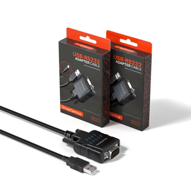 Adaptador USB a Serial DriverGenius 2 unidades con 9 LED