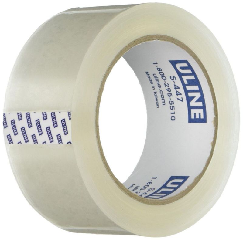 Cinta de Embalaje ULINE 5 cm x 50 m Transparente 6 Rollos
