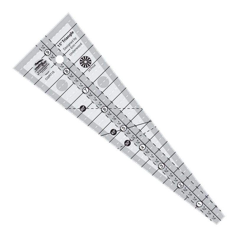 Regla Creative Grids 8 cm x 24 cm Acrílica para Quilting