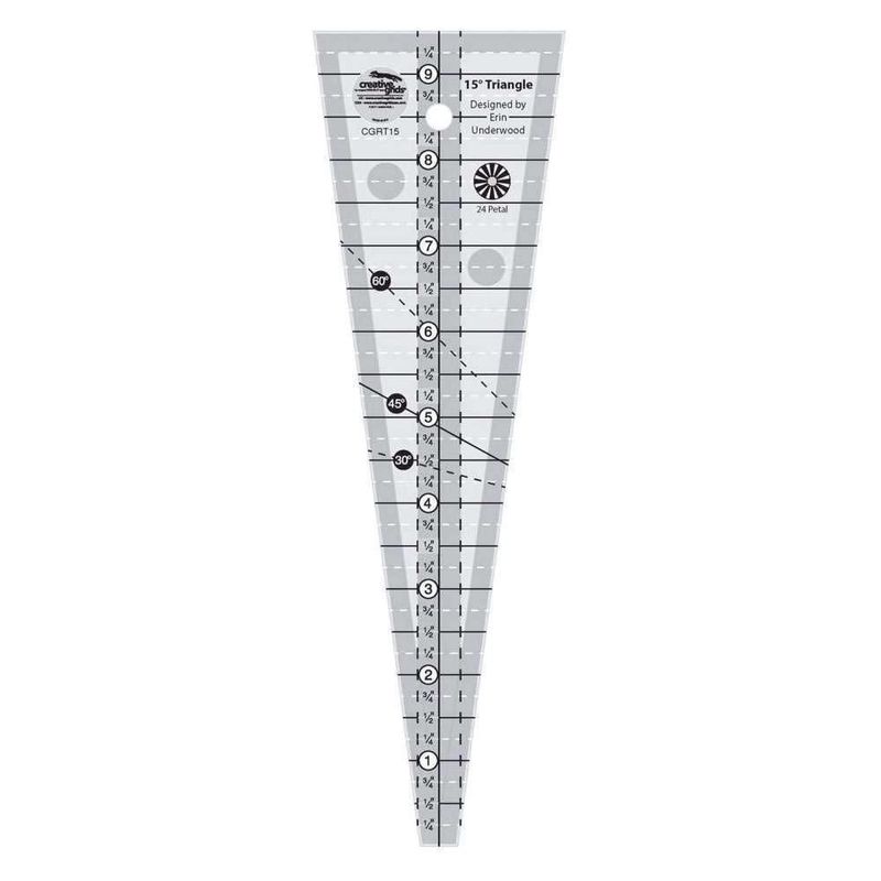 Regla Creative Grids 8 cm x 24 cm Acrílica para Quilting