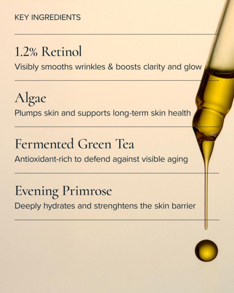 Aceite facial MARA 15 ml Tratamiento de algas y retinol