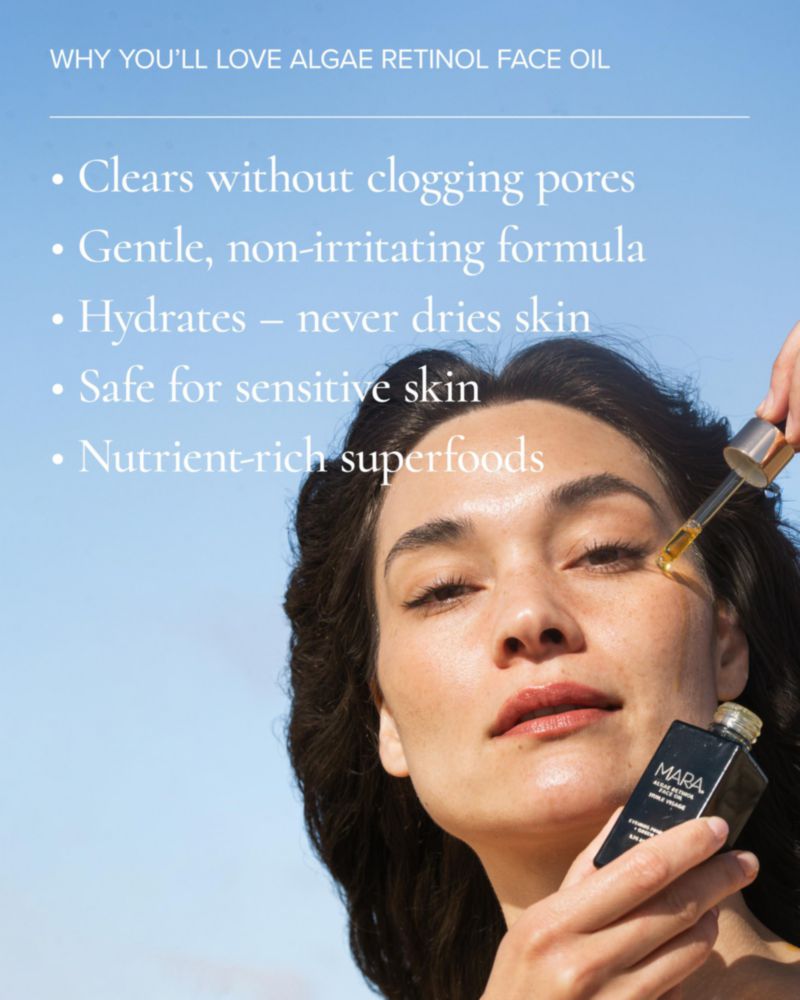 Aceite facial MARA 15 ml Tratamiento de algas y retinol