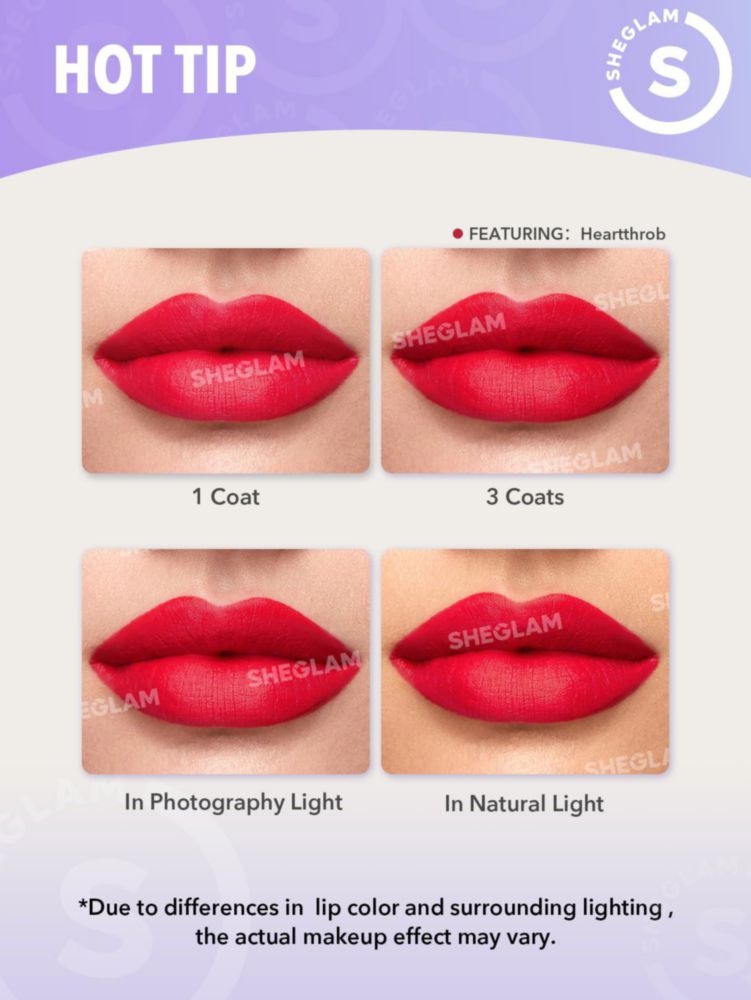 Labial líquido SHEGLAM Matte Allure Crimson