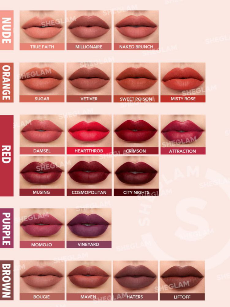 Labial líquido SHEGLAM Matte Allure Crimson