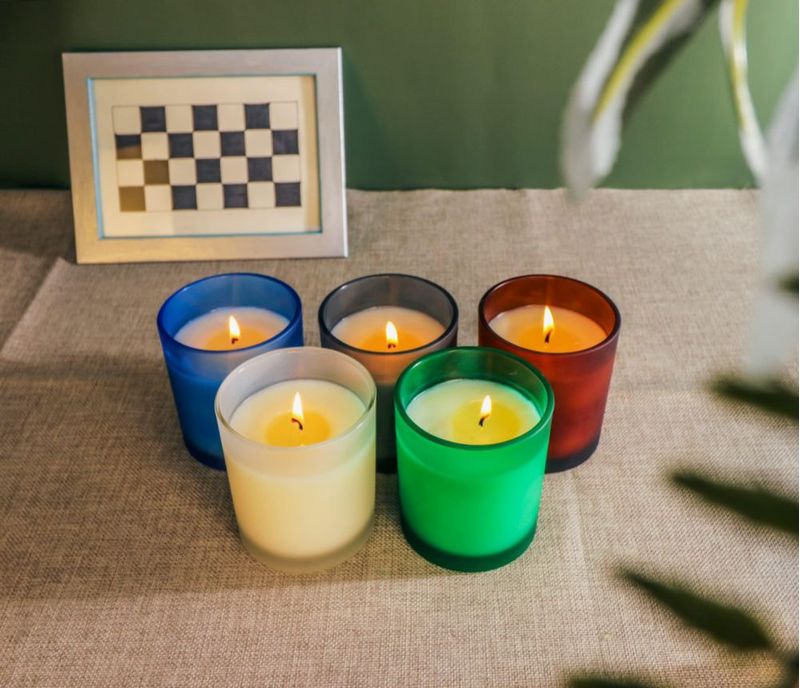 Tarros para velas Aroparc pack de 12 283 ml marrón esmerilado