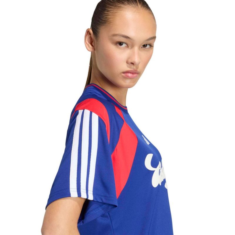 Camiseta adidas House of Tiro L Ink/Ruby/White