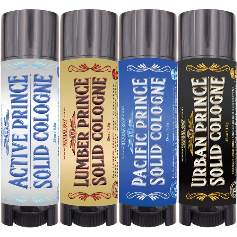 Set de Regalo de 4 Colonias Sólidas BushKlawz – Variedad