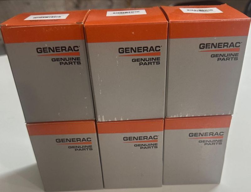 Filtro de aceite powmx - paquete de 6 compatible con Generac 070185E