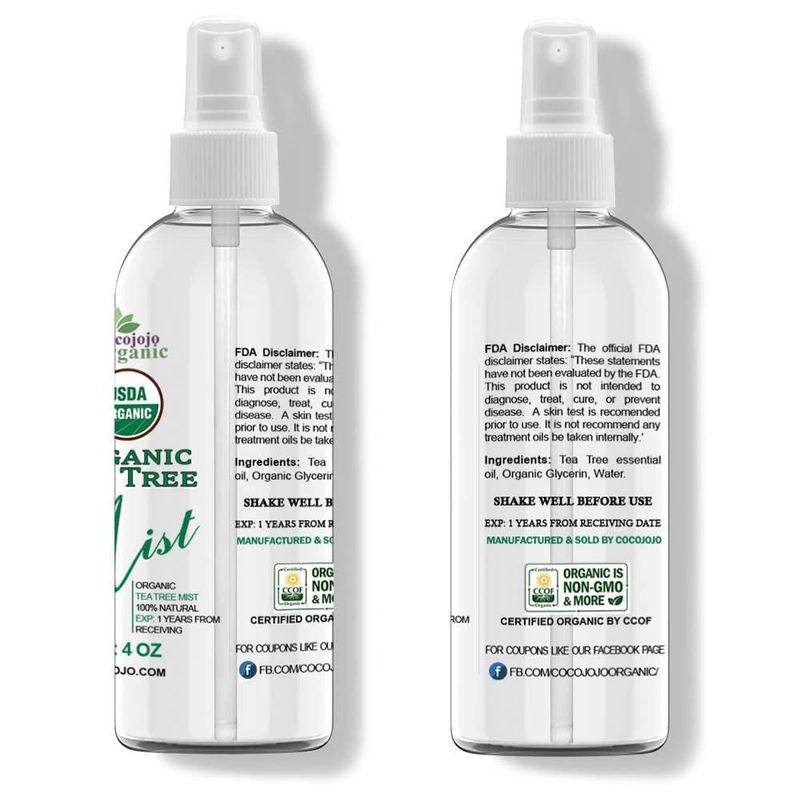 Bruma de Árbol del Té Dr Joe Lab 118 ml Orgánica USDA para rostro y cuerpo