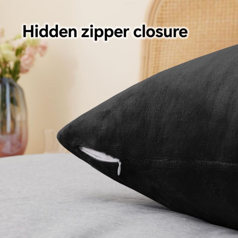 Funda de almohada BEDELITE Queen 51x76 cm negro – Pack de 2