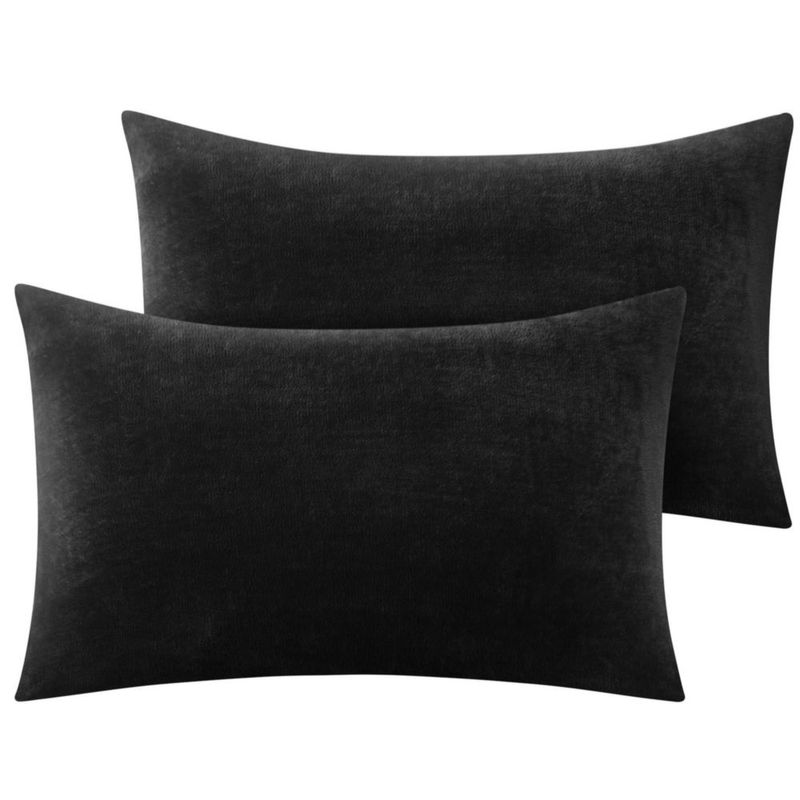 Funda de almohada BEDELITE Queen 51x76 cm negro – Pack de 2