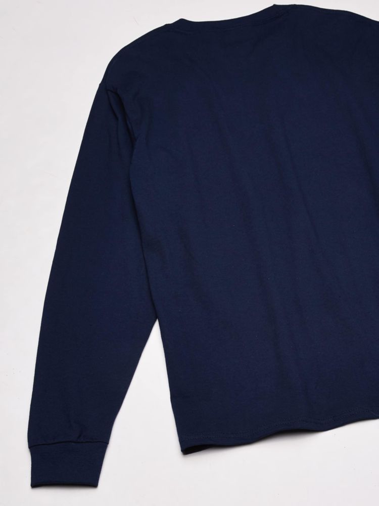 Camiseta Hanes talla extra grande azul marino manga larga