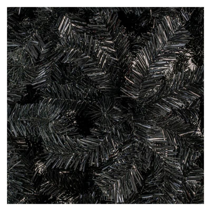 Arbol De Navidad Negro Pino Navideño 1.60 Metros 650 Ramas