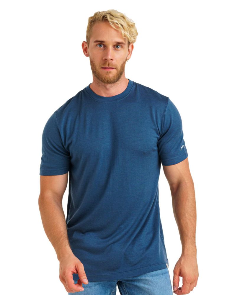 CAMISETA Merino.tech XL Azul Denim 180 g/m²