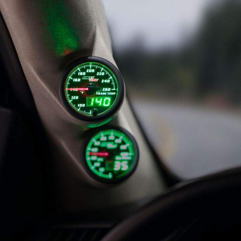 Indicador MaxTow de Temperatura de Transmisión 52 mm Negro y Verde 260 °F