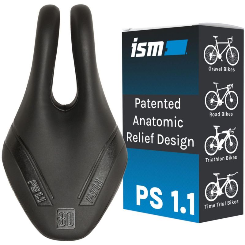Sillín de Bicicleta ISM PS 1.1 Sin Nariz para Triatletas y Corredores
