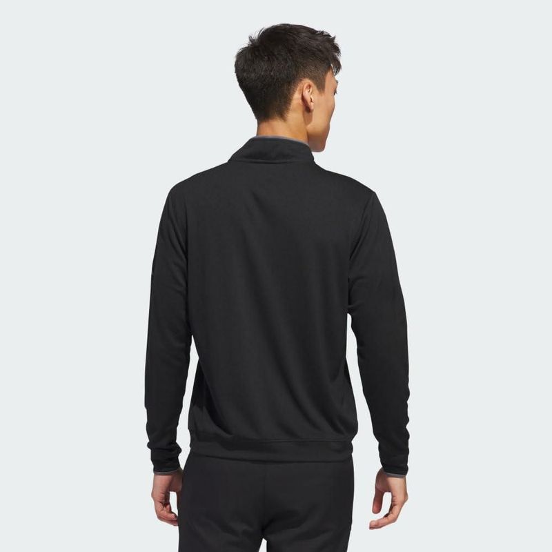 Sudadera adidas negra con medio cierre talla XXL