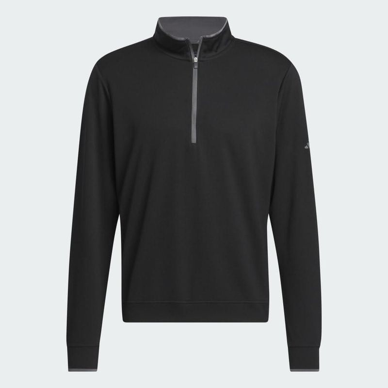 Sudadera adidas negra con medio cierre talla XXL